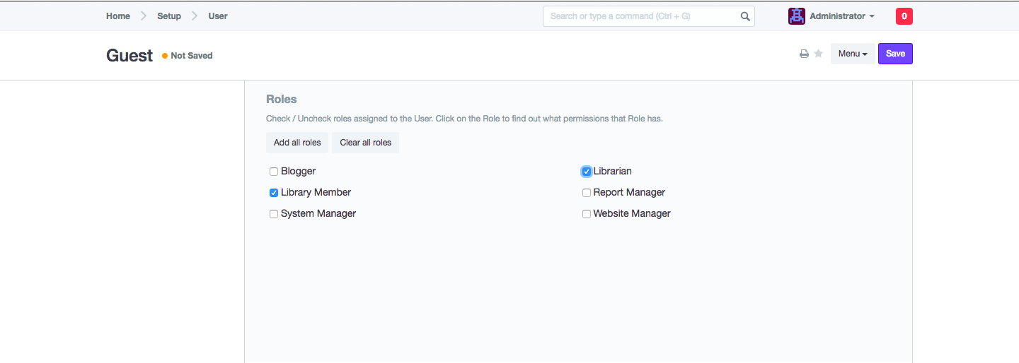 Add User Roles