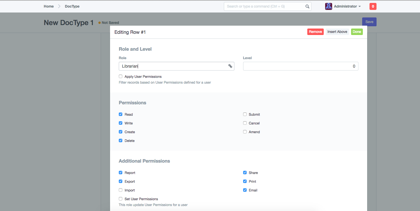 Adding Permissions