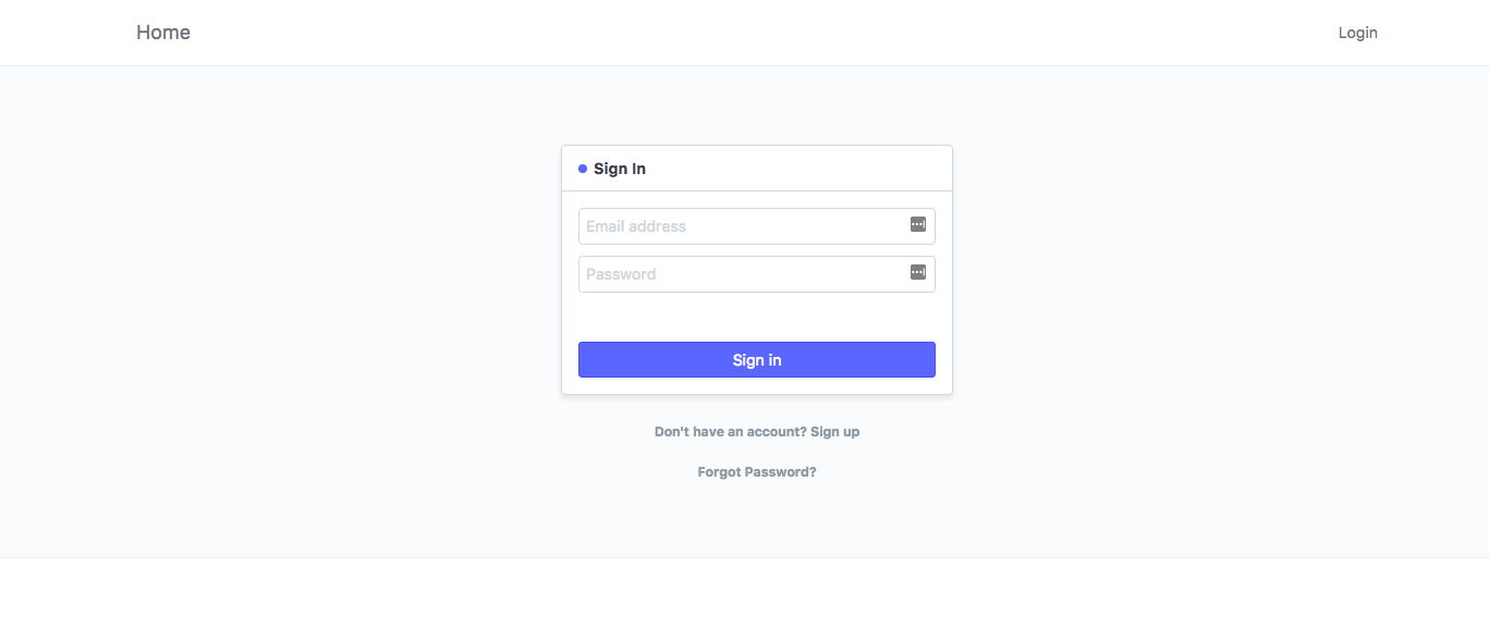 Login Screen